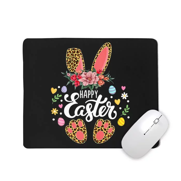 Happy Easter Bunny Leopard Easter Egg Hunt Squad Easter Day Mousepad