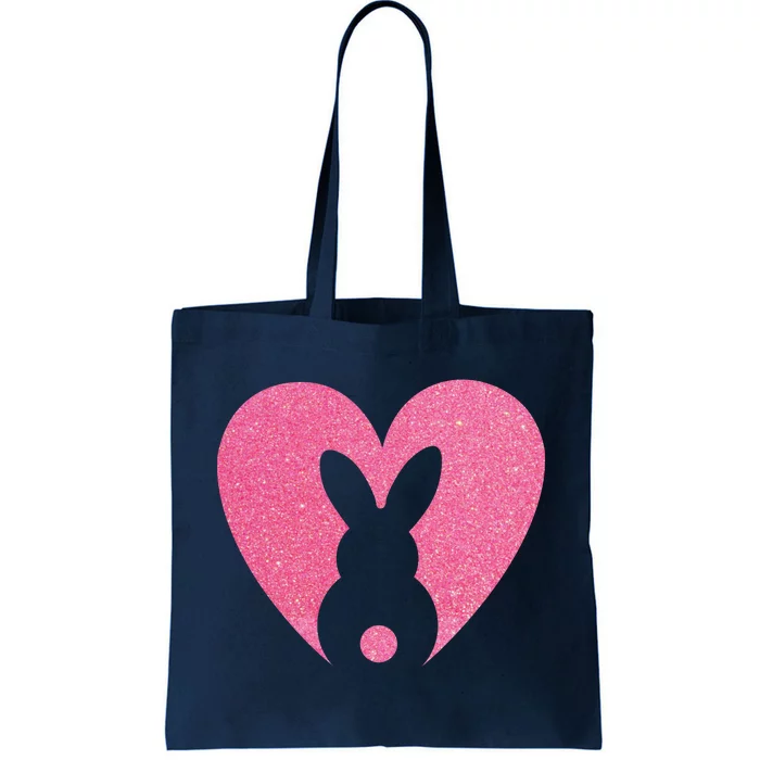 Heart Easter Bunny Tote Bag