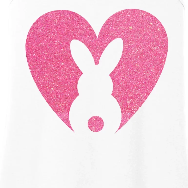 Heart Easter Bunny Ladies Essential Tank