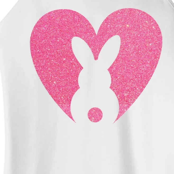 Heart Easter Bunny Women’s Perfect Tri Rocker Tank