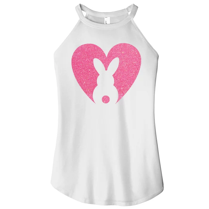 Heart Easter Bunny Women’s Perfect Tri Rocker Tank