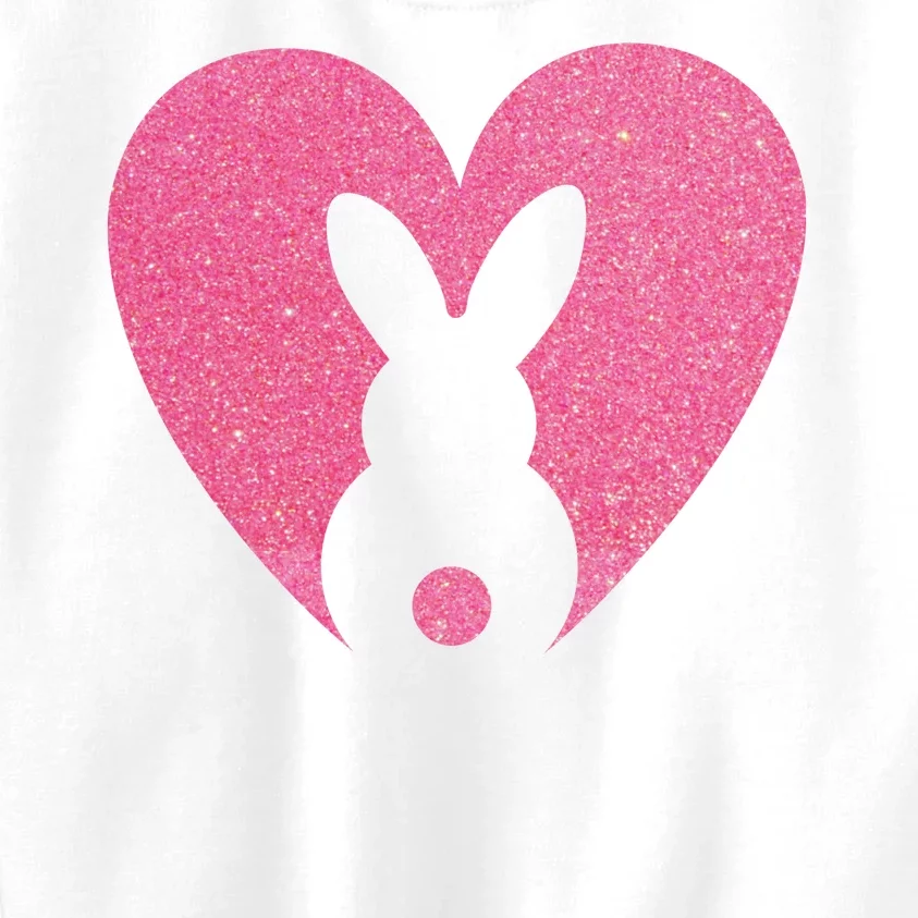 Heart Easter Bunny Kids Sweatshirt