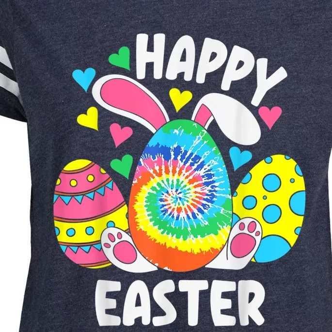 Happy Easter Bunny Rabbit Funny Easter Egg Enza Ladies Jersey Football T-Shirt