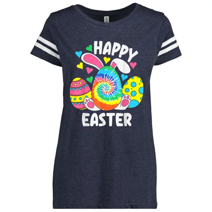 Happy Easter Bunny Rabbit Funny Easter Egg Enza Ladies Jersey Football T-Shirt