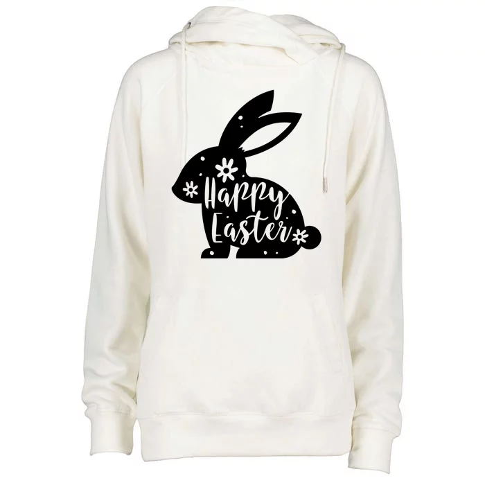 Happy Easter Bunny Gift Womens Funnel Neck Pullover Hood