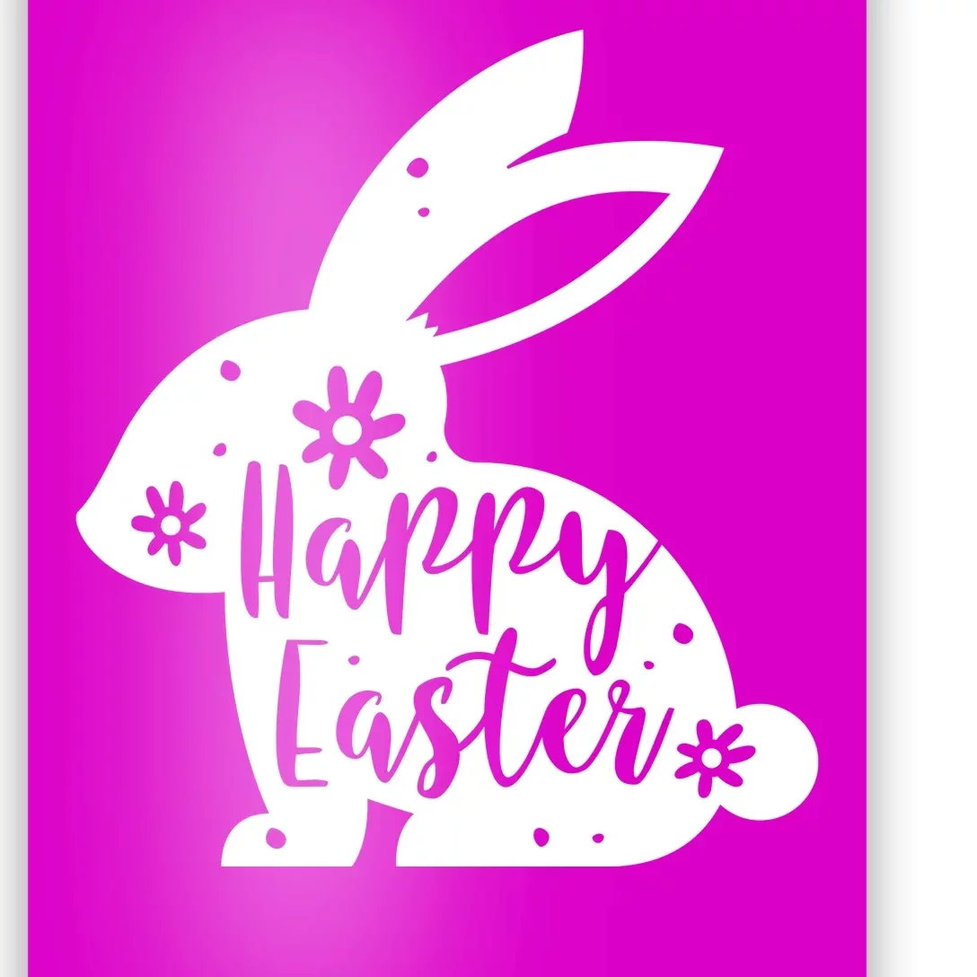 Happy Easter Bunny Gift Poster