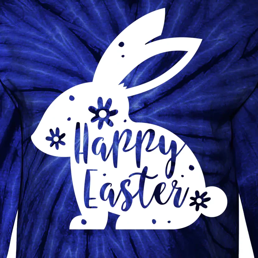 Happy Easter Bunny Gift Tie-Dye Long Sleeve Shirt