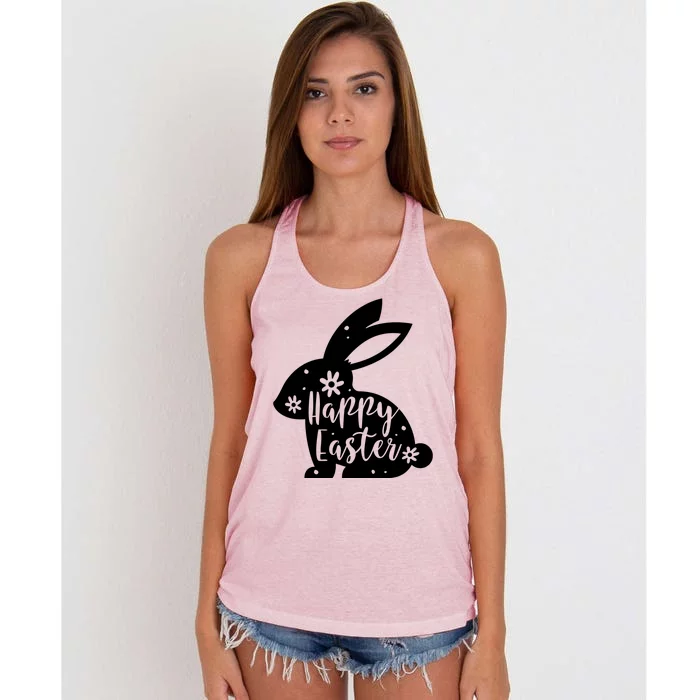 Happy Easter Bunny Gift Women's Knotted Racerback Tank