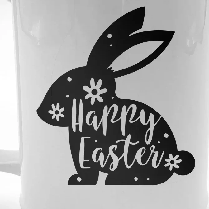 Happy Easter Bunny Gift Front & Back Beer Stein