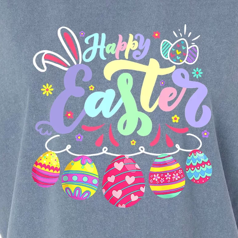 Happy Easter Bunny Spring Easter Egg Hunt Easter Garment-Dyed Women's Muscle Tee