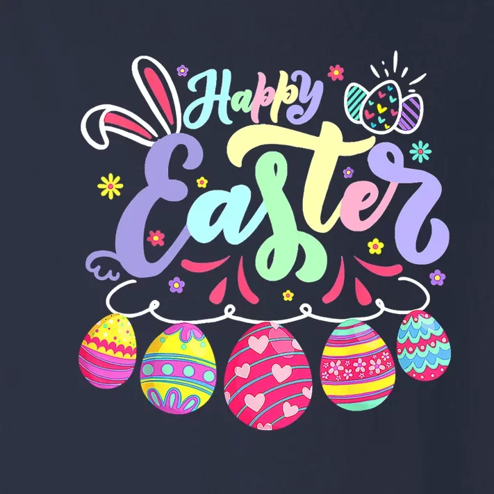 Happy Easter Bunny Spring Easter Egg Hunt Easter Toddler Long Sleeve Shirt