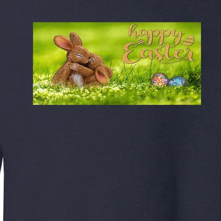 Hugging Easter Bunnies Toddler Sweatshirt