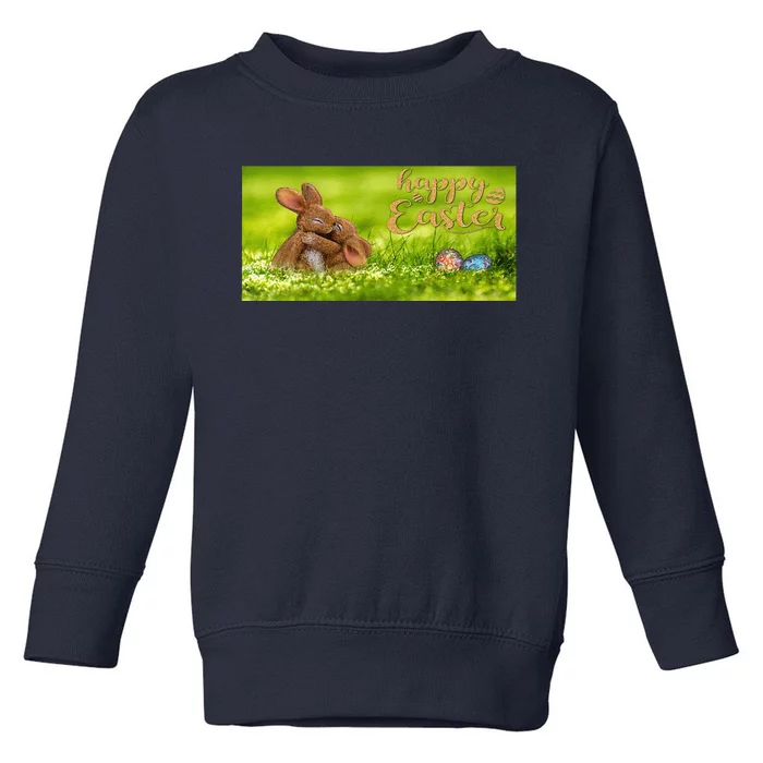 Hugging Easter Bunnies Toddler Sweatshirt