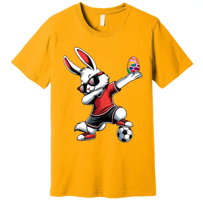 Happy Easter Bunny With Soccer Easter Sport Premium T-Shirt