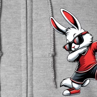 Happy Easter Bunny With Soccer Easter Sport Full Zip Hoodie