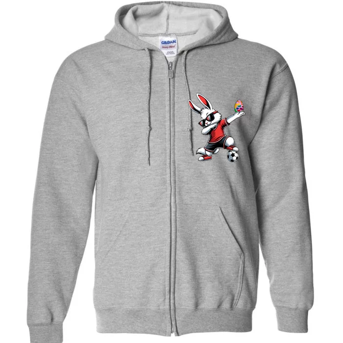 Happy Easter Bunny With Soccer Easter Sport Full Zip Hoodie