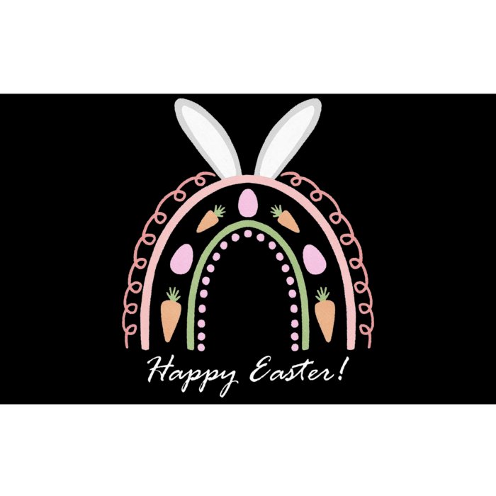 Happy Easter Bunny- Adorable Bunny Ears Spring Rainbow Bumper Sticker