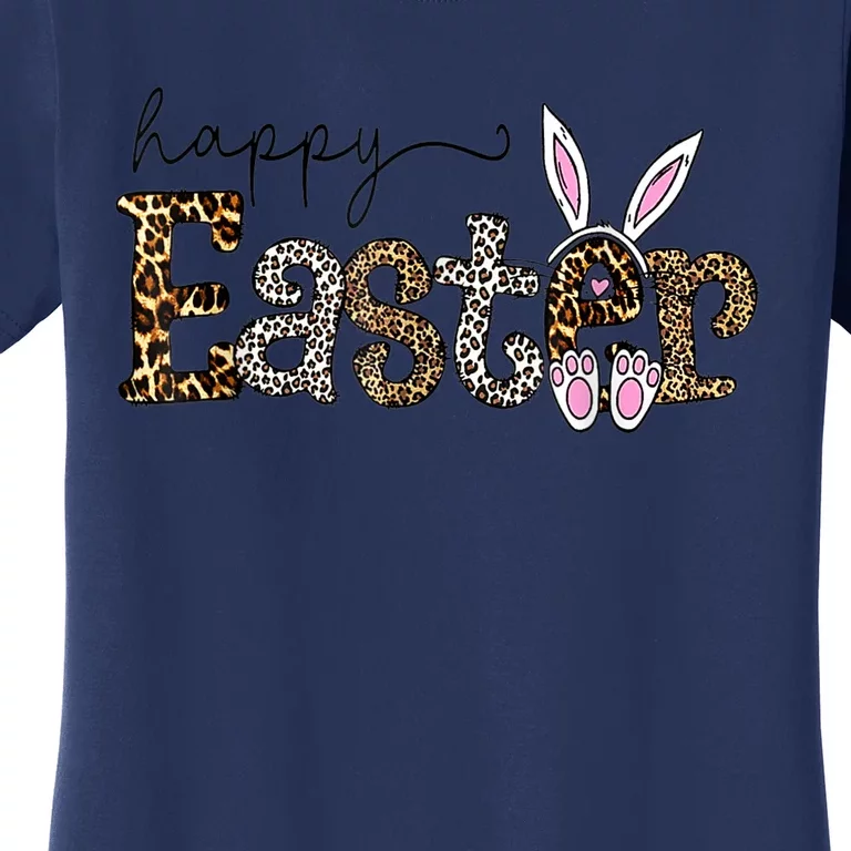 Happy Easter Bunny Rabbit Face Funny Easter Day Women Women's T-Shirt