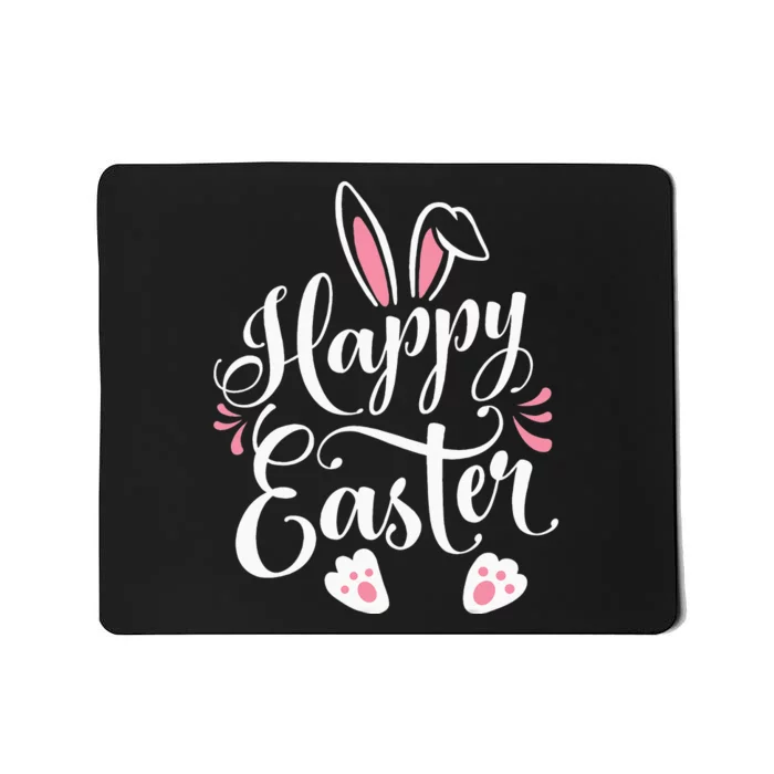 Happy Easter Bunny Rabbit Face Funny Easter Day Mousepad