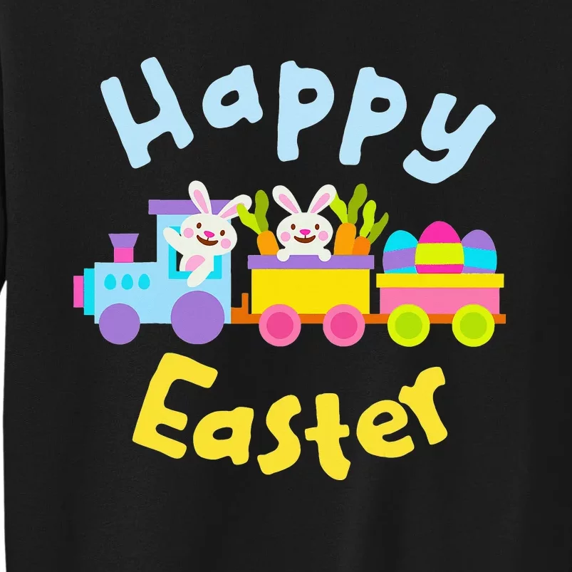 Happy Easter Bunny Train Tall Sweatshirt