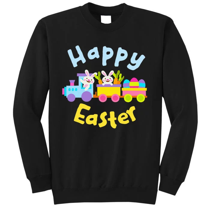 Happy Easter Bunny Train Tall Sweatshirt