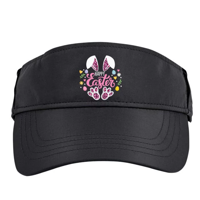 Happy Easter Bunny Leopard Easter Egg Hunt Easter Adult Drive Performance Visor