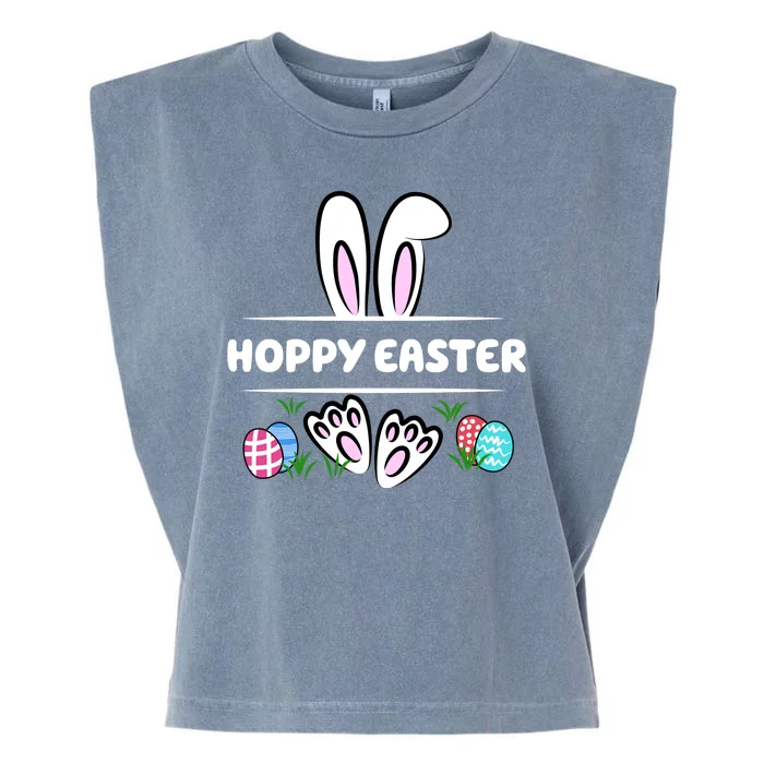 Hoppy Easter Bunny Holiday Cute Garment-Dyed Women's Muscle Tee