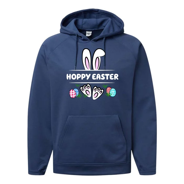 Hoppy Easter Bunny Holiday Cute Performance Fleece Hoodie