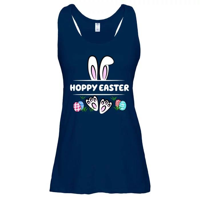 Hoppy Easter Bunny Holiday Cute Ladies Essential Flowy Tank