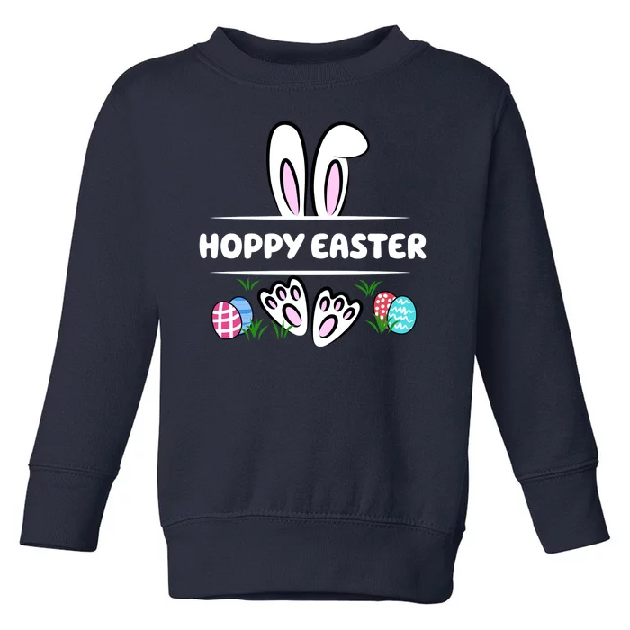 Hoppy Easter Bunny Holiday Cute Toddler Sweatshirt