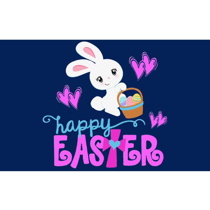 HAPPY EASTER Bunny Egg Hunt Basket Christian Bumper Sticker