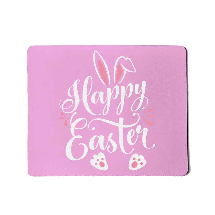 Happy Easter Bunny Rabbit Face Funny Easter Day Mousepad