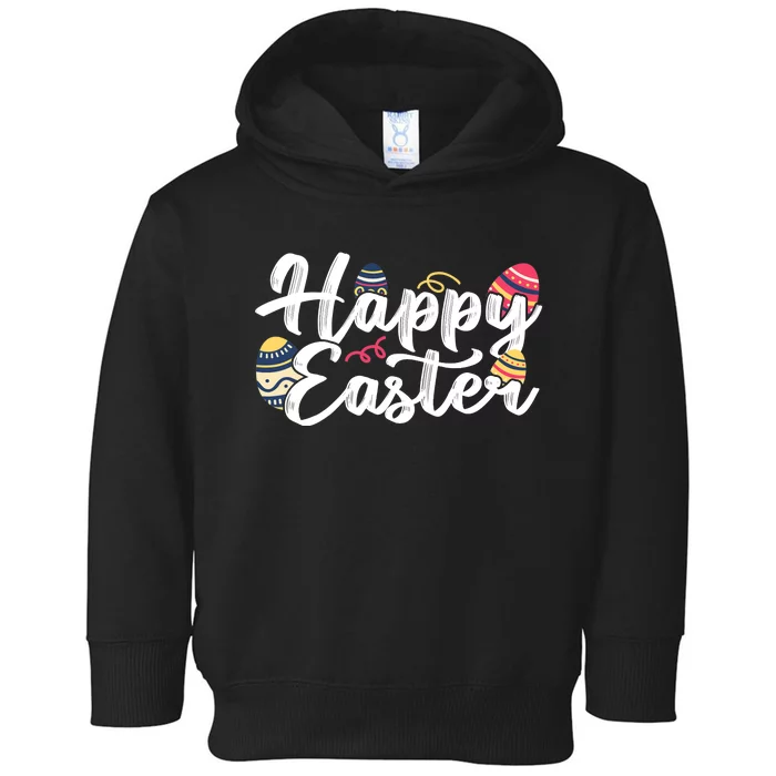 Happy Easter Bunny Egg Sayings Toddler Hoodie