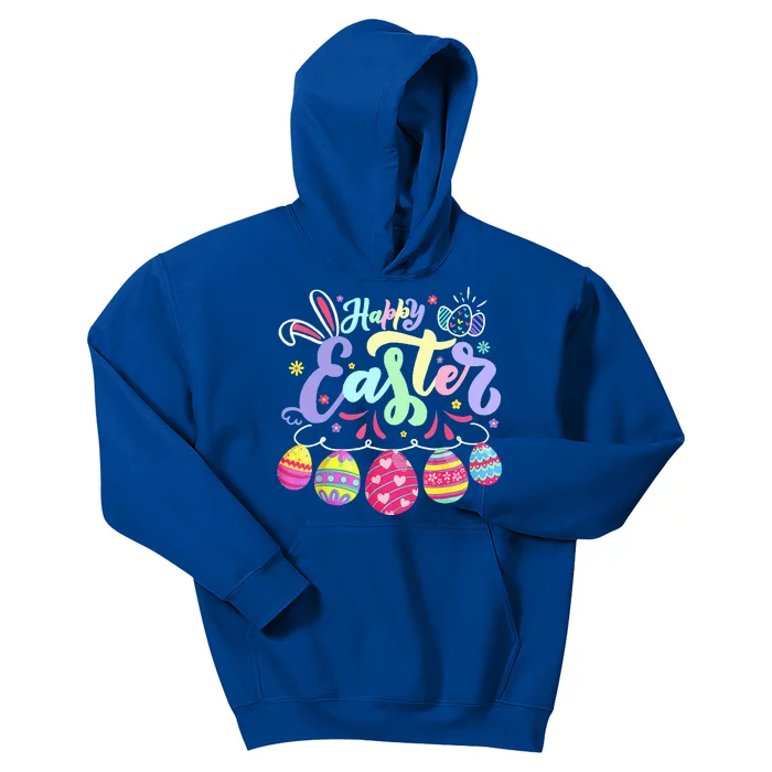 Happy Easter Bunny Spring Easter Egg Hunt Easter Kids Hoodie