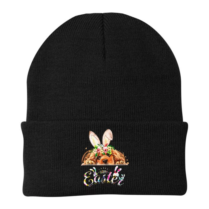 Happy Easter Bunny Cocker Spaniel Lovers Knit Cap Winter Beanie