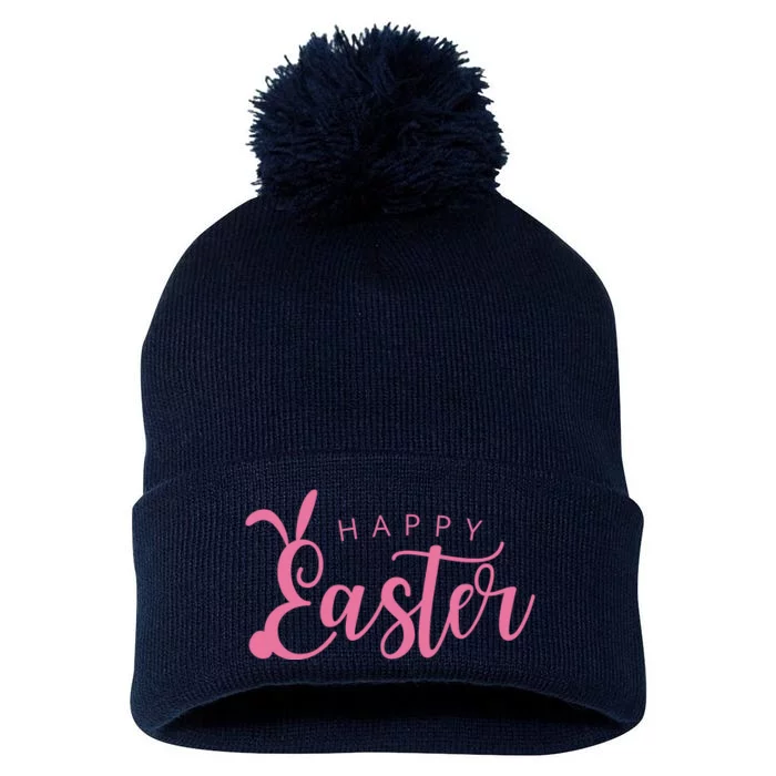 Happy Easter Cute Festive Pom Pom 12in Knit Beanie