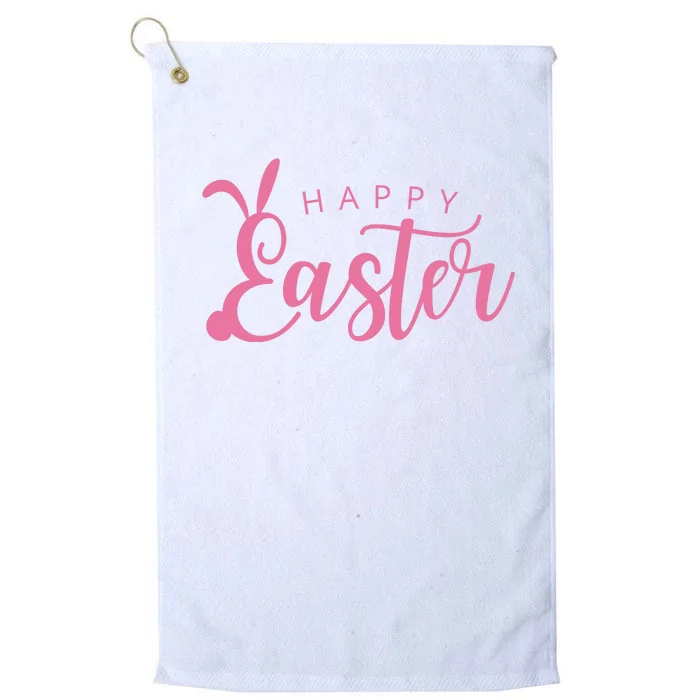 Happy Easter Cute Festive Platinum Collection Golf Towel