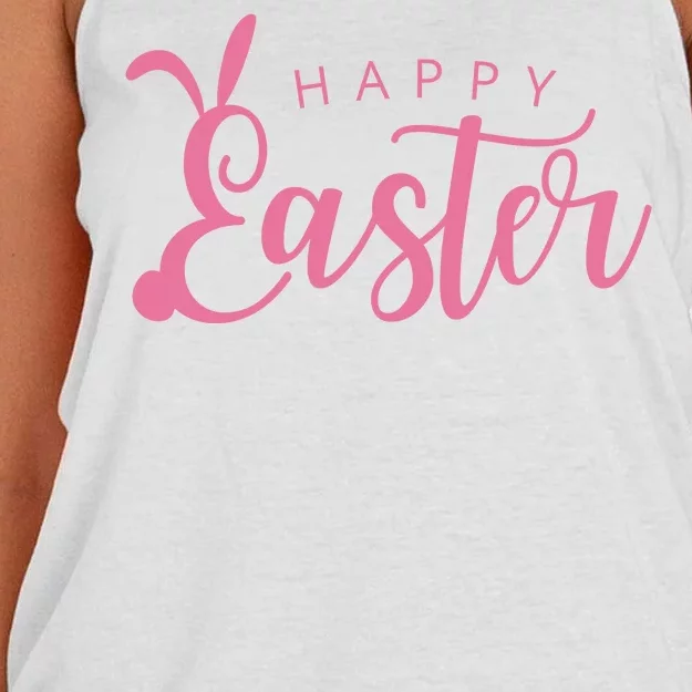 Happy Easter Cute Festive Women's Knotted Racerback Tank