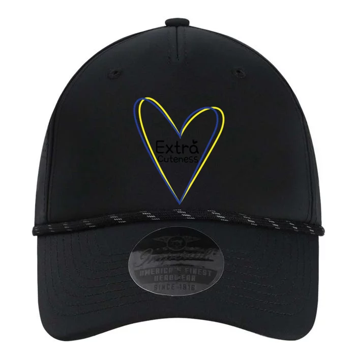 Heart Extra Cuteness For Down Syndrome Awareness Gift Performance The Dyno Cap