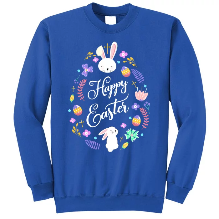 Happy Easter Christian Cool Gift Easter Gift Tall Sweatshirt