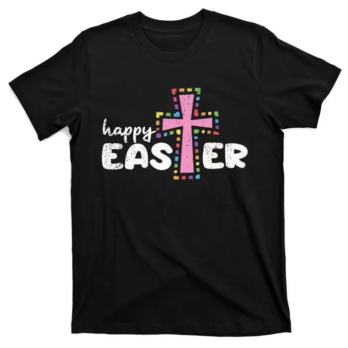 Happy Easter Christian Egg Hunting Spring Cross T-Shirt