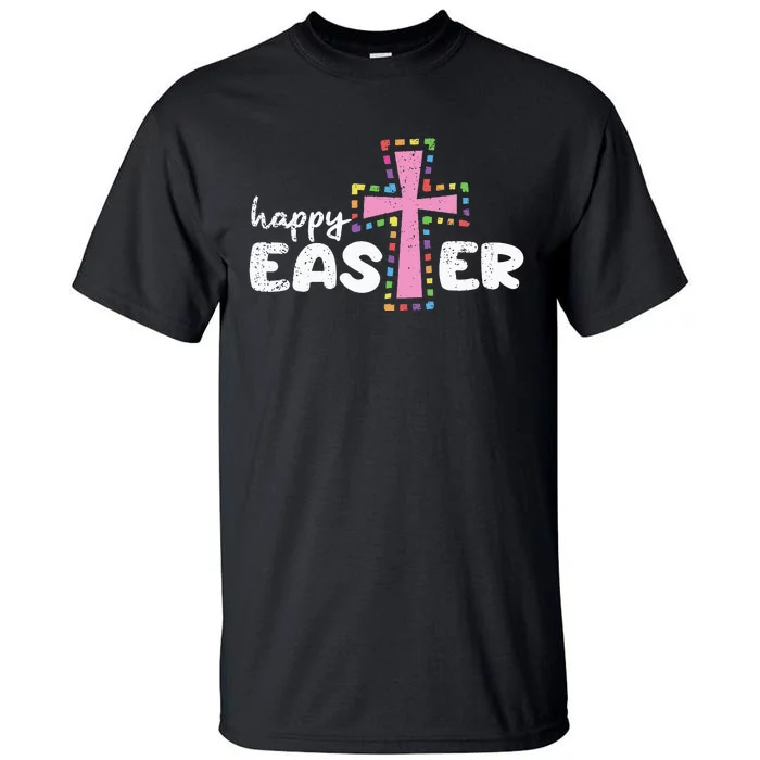 Happy Easter Christian Egg Hunting Spring Cross Tall T-Shirt