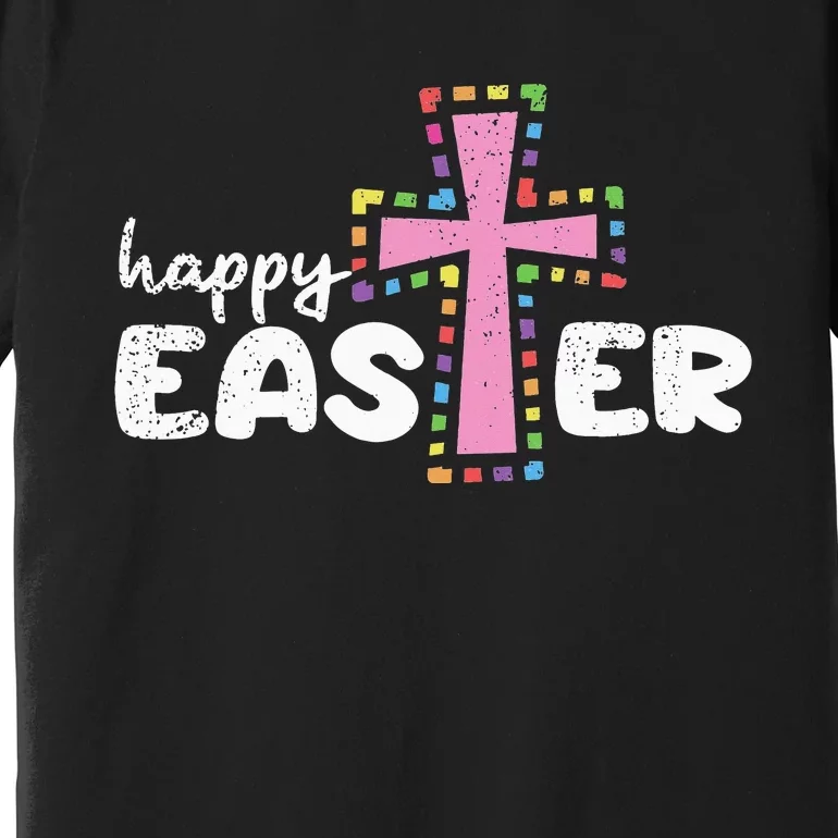 Happy Easter Christian Egg Hunting Spring Cross Premium T-Shirt