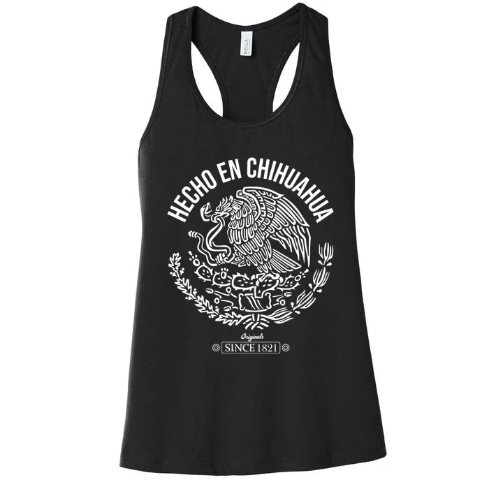 Hecho En Chihuahua Meaningful Gift Cinco De Mayo Mexico Mexican Day Cool Gift Women's Racerback Tank