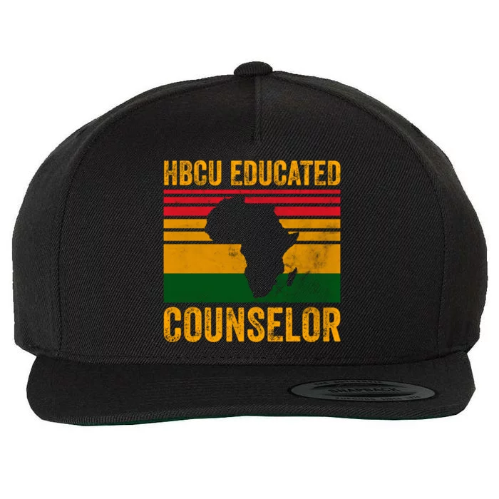 Hbcu Educated Counselor Gift Historical Black College Gift Wool Snapback Cap