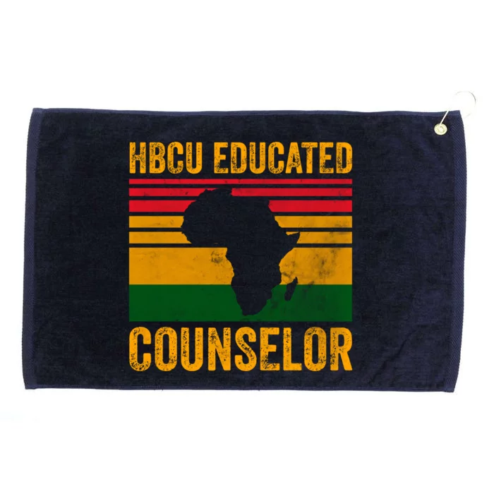 Hbcu Educated Counselor Gift Historical Black College Gift Grommeted Golf Towel