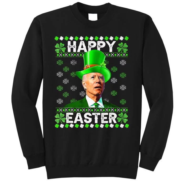 Happy Easter Confused Joe Biden St Patricks Day Tall Sweatshirt