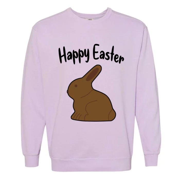 Happy Easter Chocolate Rabbits Bunnies Funny Gift Garment-Dyed Sweatshirt