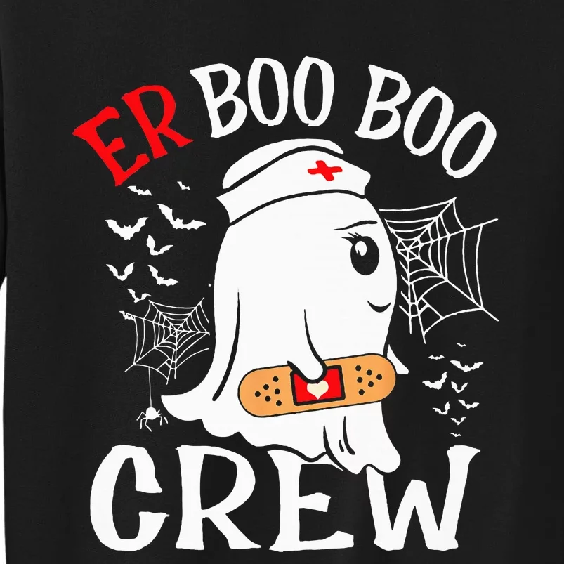 Halloween ER Costume ER Boo Boo Crew Nurse Ghost Nursing Sweatshirt