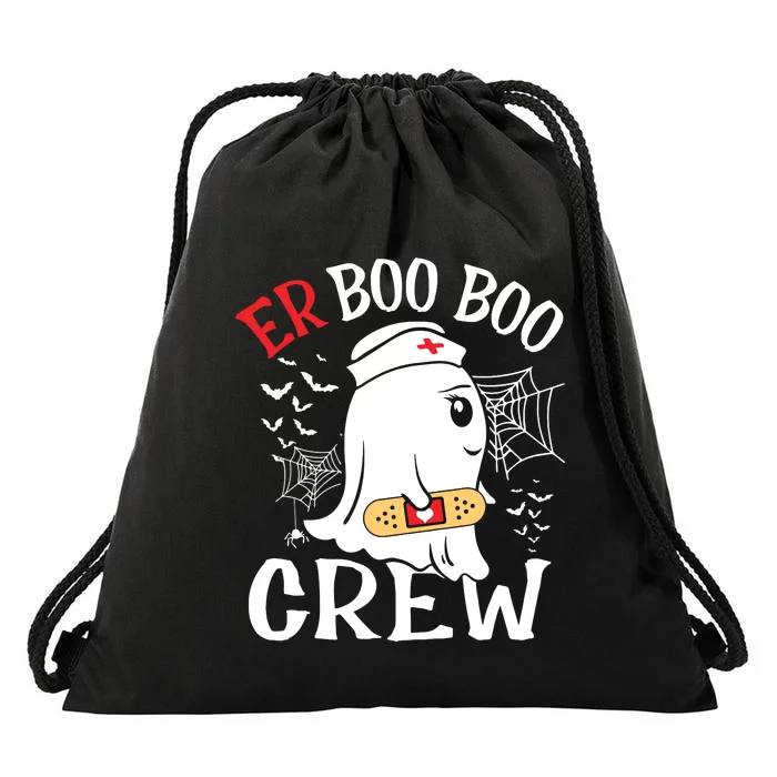 Halloween Er Costume Er Boo Boo Crew Nurse Ghost Nursing Drawstring Bag